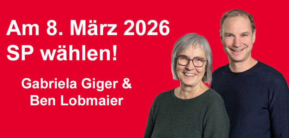 Am 8. März 2026 SP wählen!