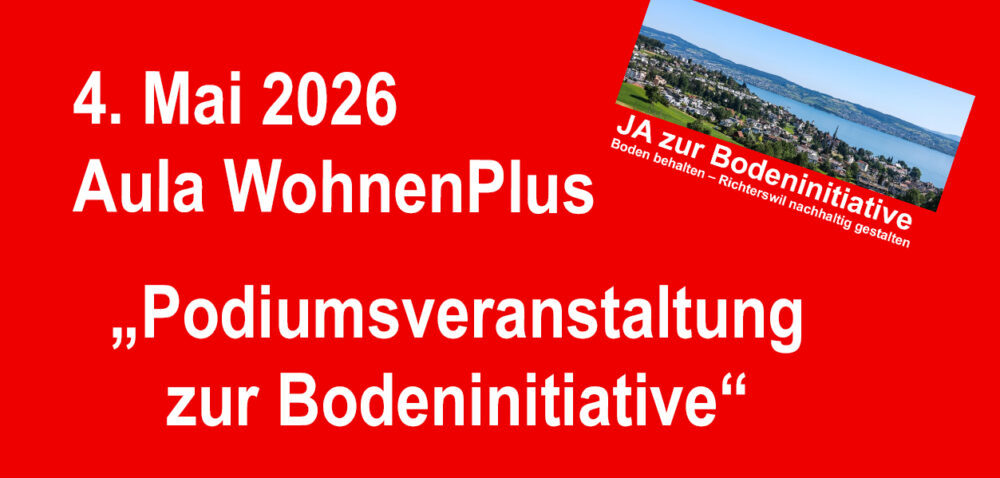4. Mai 2026 - Podiumsveranstaltung zur Bodeninitiative
